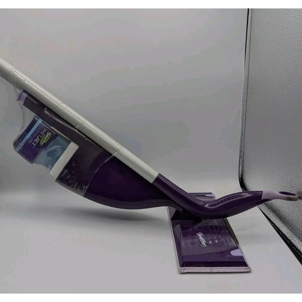 Swiffer WetJet Spray Mop Starter Kit Purple Cleaner Floor‎ System Open Box